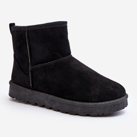 Botas de nieve de ante ecológico para mujer Negro Enranta 2