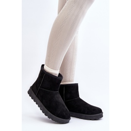 Botas de nieve de ante ecológico para mujer Negro Enranta 3