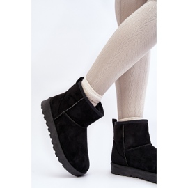 Botas de nieve de ante ecológico para mujer Negro Enranta 4