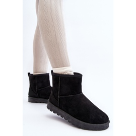 Botas de nieve de ante ecológico para mujer Negro Enranta 7