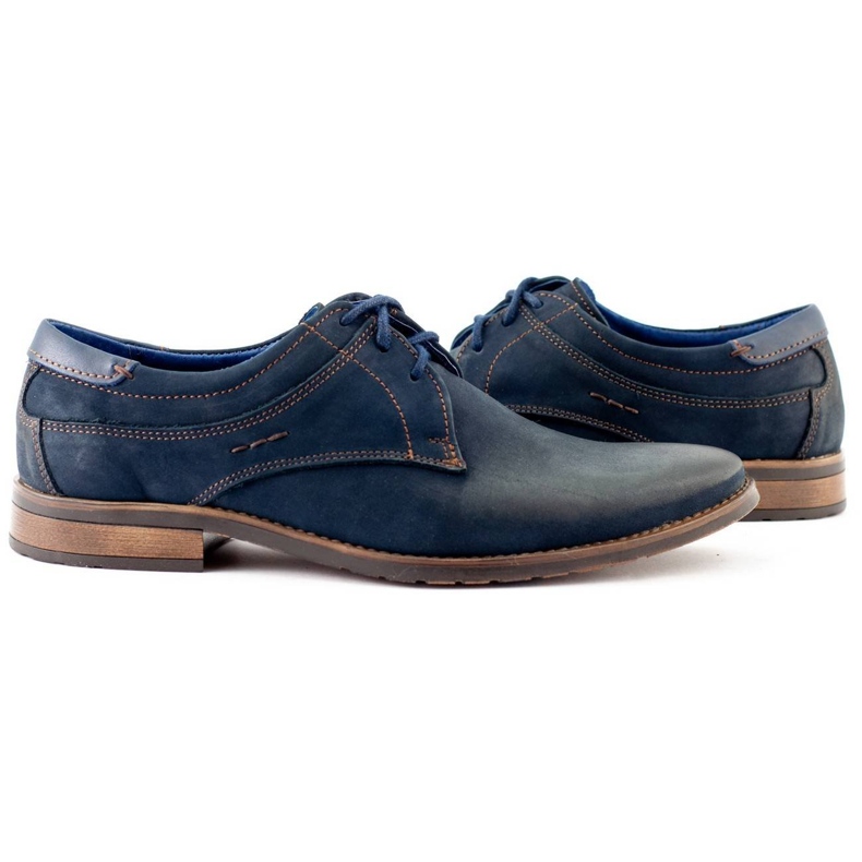 KOMODO Zapatos de hombre elegantes 877 azul marino 2