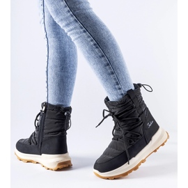 Botas de nieve Stephen negras con aislamiento negro 3