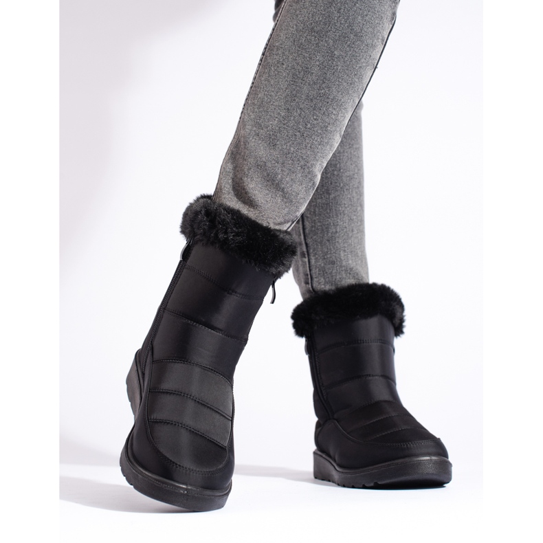 W. Potocki Botas de nieve negras para mujer de Potocki negro 2 W. Potocki Botas de nieve negras para mujer de Potocki negro 2