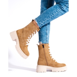 W. Potocki Botines Potocki camel con cordones marrón 2 W. Potocki Botines Potocki camel con cordones marrón 2