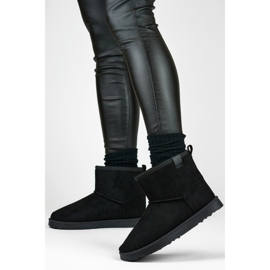 Botas de nieve clásicas negras, botas de invierno con aislamiento para mujer. negro 3