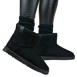 Botas de nieve clásicas negras, botas de invierno con aislamiento para mujer. negro 4