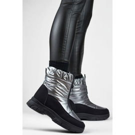 Botas de nieve para mujer cómodas y aisladas negro 3