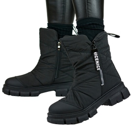 Botas de nieve altas de mujer en color negro. 4