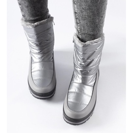 Botas para la nieve Tylertown plateadas con forro de piel plata 2
