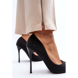 Los tacones negros con purpurina de Tiberon 5