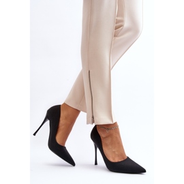Los tacones negros con purpurina de Tiberon 6