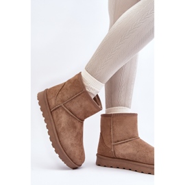 Botas de nieve con aislamiento de piel Lizio en color caqui para mujer beige 3