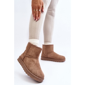 Botas de nieve con aislamiento de piel Lizio en color caqui para mujer beige 4