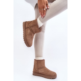 Botas de nieve con aislamiento de piel Lizio en color caqui para mujer beige 6