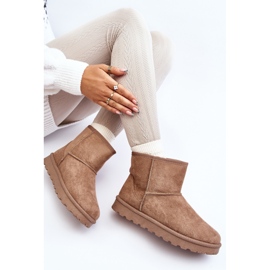 Botas de nieve con aislamiento de piel Lizio en color caqui para mujer beige 7