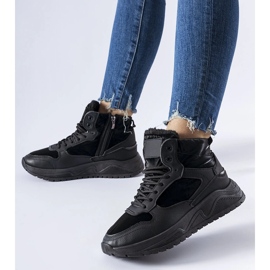 Botas de nieve deportivas Fork con aislamiento negro 1 Botas de nieve deportivas Fork con aislamiento negro 1