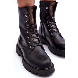 Botas ecológicas trabajadoras negras para mujeres negro 2