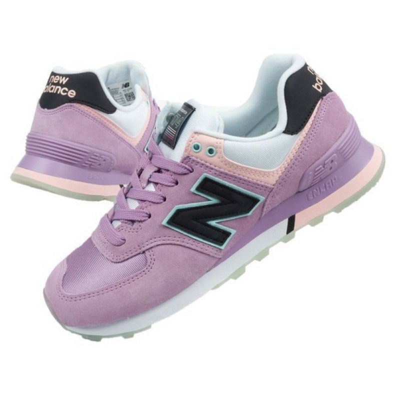 New Balance W WL574SAW zapatos púrpura 1