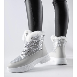 Botas de nieve plateadas con aislamiento en la plataforma Dwayn. 1