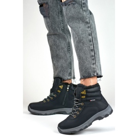 Zapatos altos de trekking para mujer, negro. 3