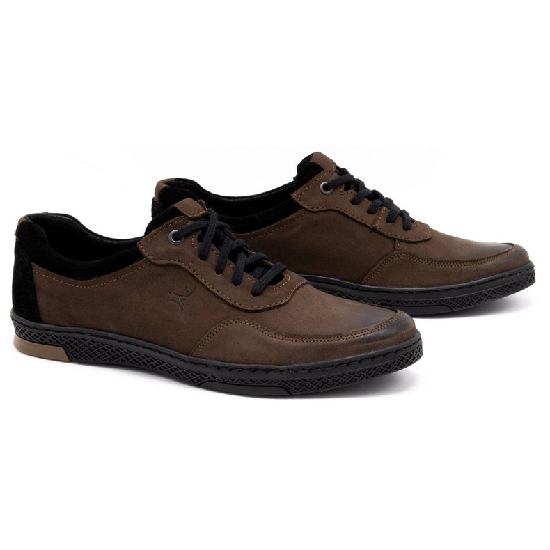 KOMODO Zapatos casual hombre piel 918K marrón 2