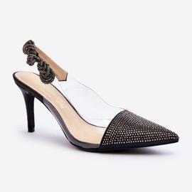D&amp;A MR1966-11 Tacones altos decorados, negro 3