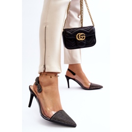 D&amp;A MR1966-11 Tacones altos decorados, negro 6
