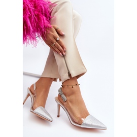 Tacones decorados D&amp;A MR1966-11 Plata 1