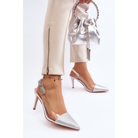 Tacones decorados D&amp;A MR1966-11 Plata 5