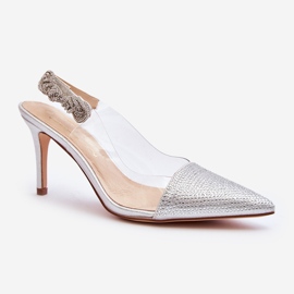 Tacones decorados D&amp;A MR1966-11 Plata 3