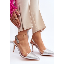 Tacones decorados D&amp;A MR1966-11 Plata 2