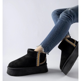 Botas de nieve negras con plataforma Scavi. negro 2