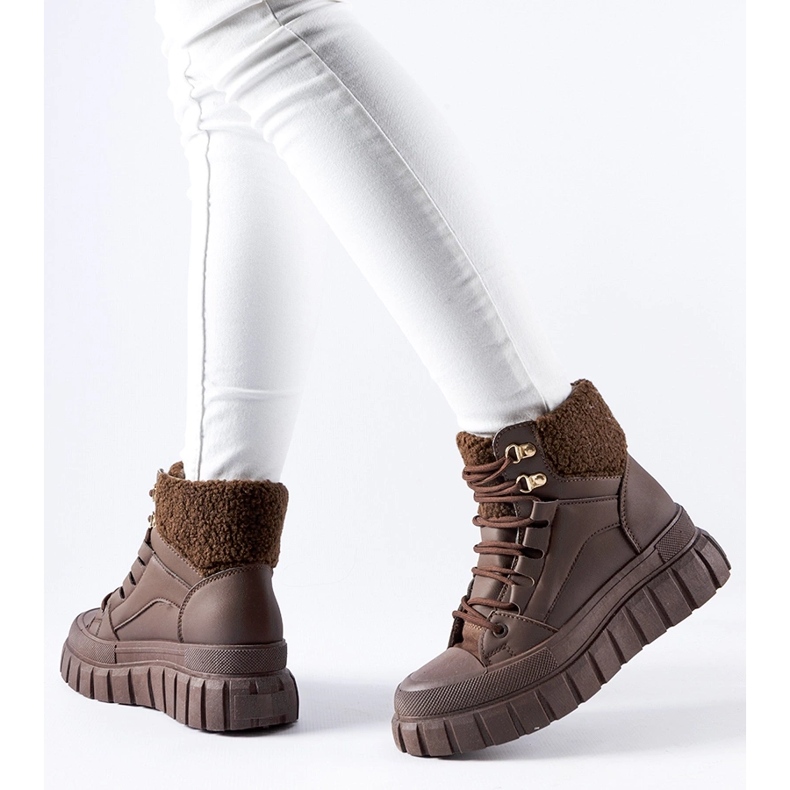 Zapatillas Adamsville marrones con aislamiento marrón 1