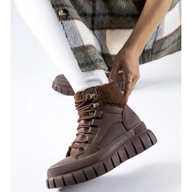 Zapatillas Adamsville marrones con aislamiento marrón 3