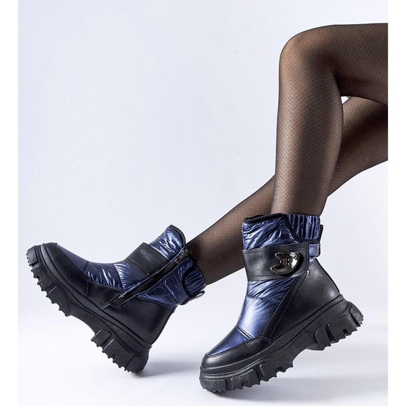 Botas de nieve aislantes Mejia azul marino y negro 1