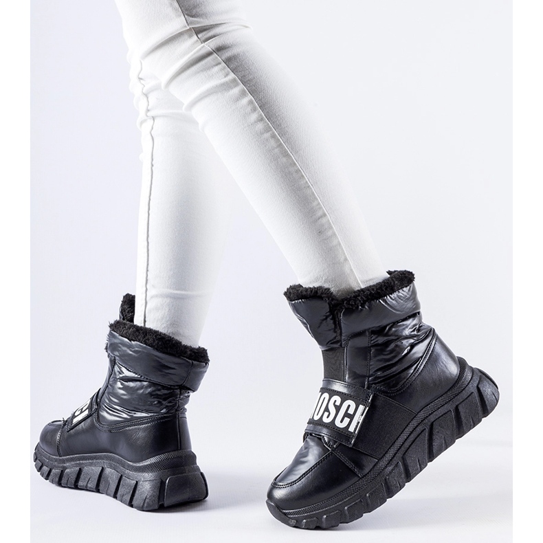 Botas de nieve negras con aislamiento y plataforma Bend. negro 1 Botas de nieve negras con aislamiento y plataforma Bend. negro 1