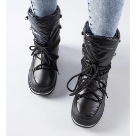 Botas de nieve con plataforma Vineyard en negro 1
