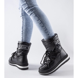 Botas de nieve con plataforma Vineyard en negro 2