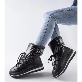 Botas de nieve con plataforma Vineyard en negro 3