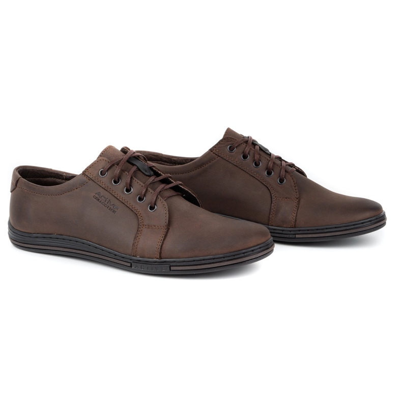 Polbut Zapatos hombre piel 320 marron oscuro marrón 2