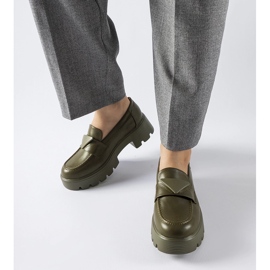 Mocasines verdes con suela maciza de Eligio. 2