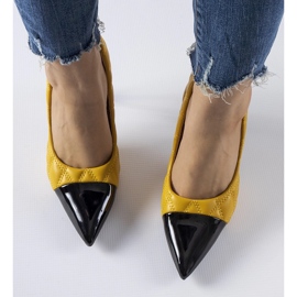Tacones Benito acolchados amarillos 2