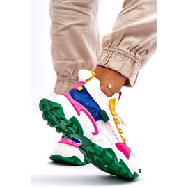 Seastar Zapatillas tipo calcetín sin cordones para mujer, blanco y verde 3 Seastar Zapatillas tipo calcetín sin cordones para mujer, blanco y verde 3