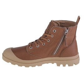 Zapatillas Palladium Pampa Zip Lth Ess M 76888-254-M marrón 1
