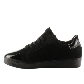 Deportivas de mujer con cristales T273P Negro 2