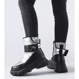 Botas de nieve Mejia grises con aislamiento plata 1 Botas de nieve Mejia grises con aislamiento plata 1