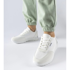 Zapatillas de tela blancas de Geraldino blanco 1