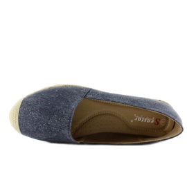 Alpargatas con puntera de lino JH23P D. Azul 5