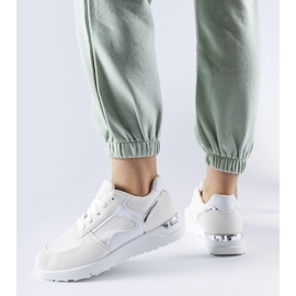 Deportivas blancas confeccionadas en combinado Gallo. blanco 1