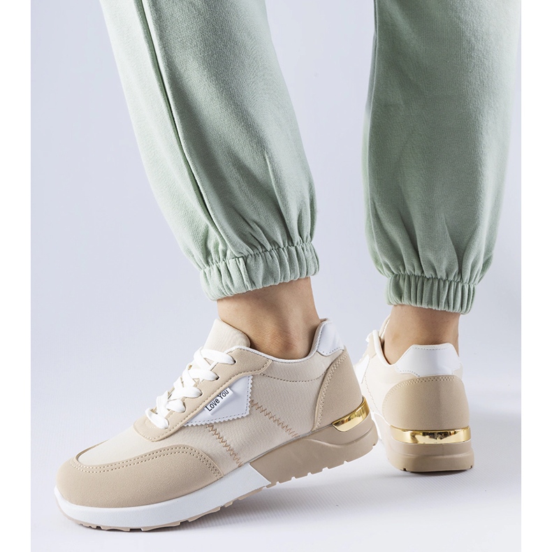 Deportivas de tela beige de Geraldino 1